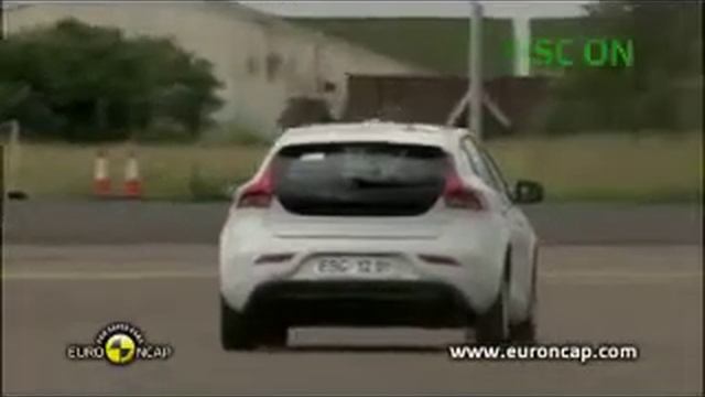 Volvo V40 in an ESC test by Euro NCAP смотреть онлайн
