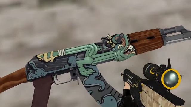 AK 47 Fire Serpent HD skin CS 1.6 by KALU смотреть онлайн