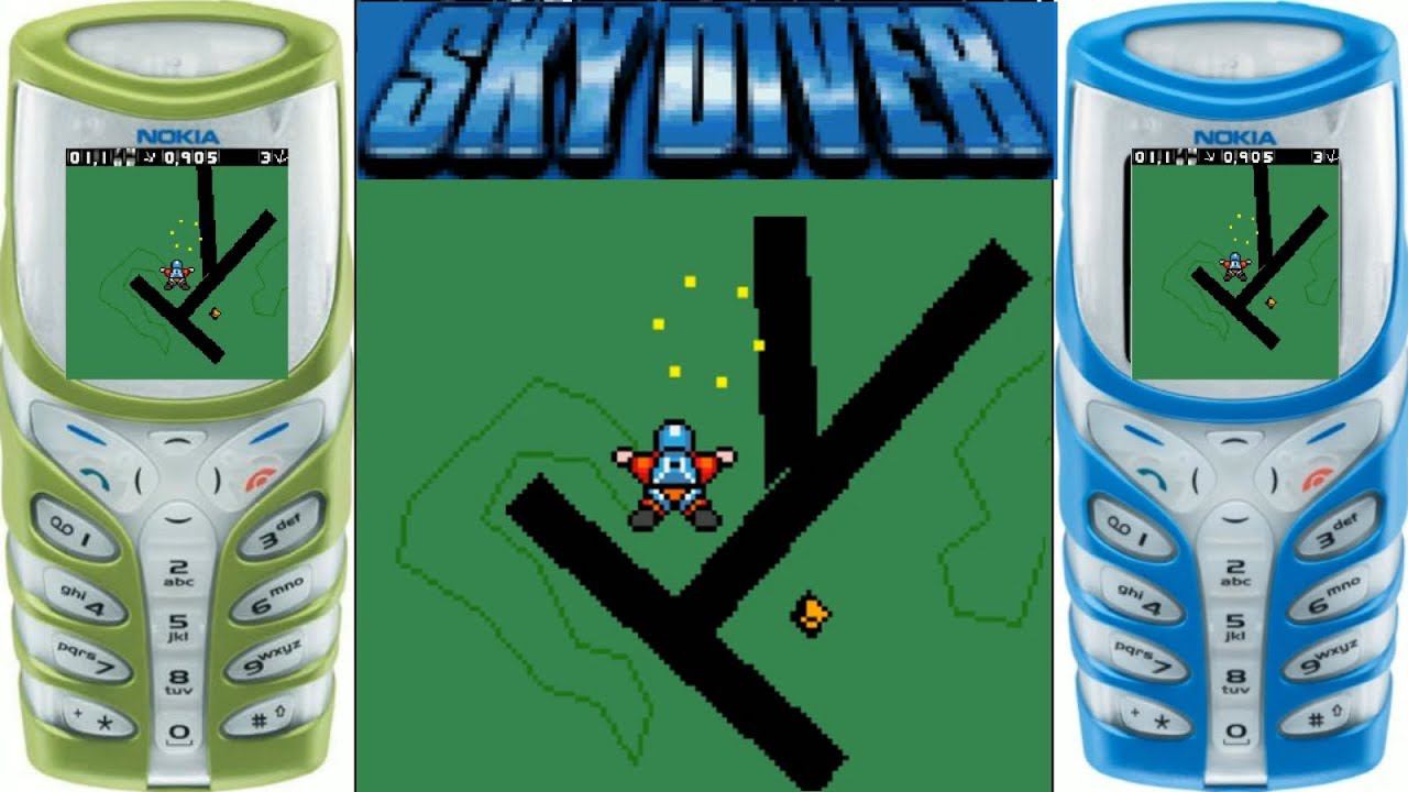 Sky Diver Nokia 5100 JAVA GAME 2002 year смотреть онлайн