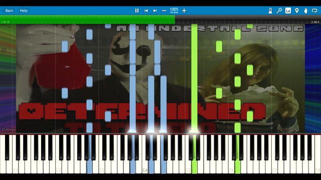Determined To The End (Undertale Song) - Random Encounters [Synthesia Piano Cover] смотреть онлайн