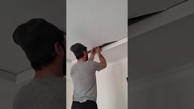 Stretch Ceiling Fan как устранить порез на натяжном потолке своими руками#strechceiling