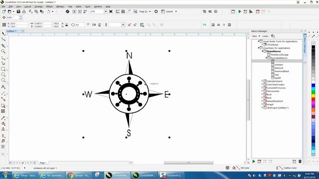 Corel Draw Tips & Tricks Macro to bring up an item with one click смотреть онлайн