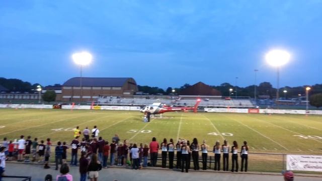 HCHS Game ball delivered by helicopter смотреть онлайн
