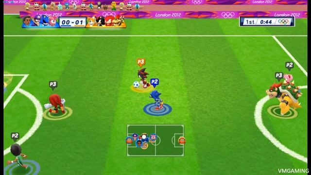 Mario & Sonic at the London 2012 Olympic Games#football ( 4 Player )part 53 смотреть онлайн