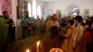 Чин освящения вербы в канун Вербного воскресенья.