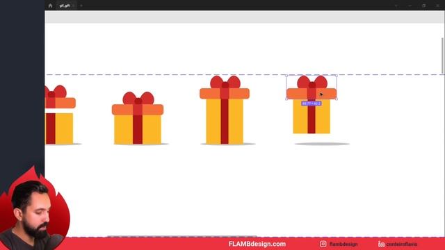 Animando um presente (gif)- @Figma Interactive Components смотреть онлайн