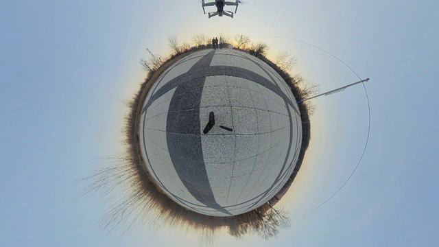 Полет коптера MAVIC AIR 2 , снятый на камеру INSTA 360 oner смотреть онлайн