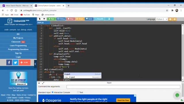 Python program ||Linked list смотреть онлайн