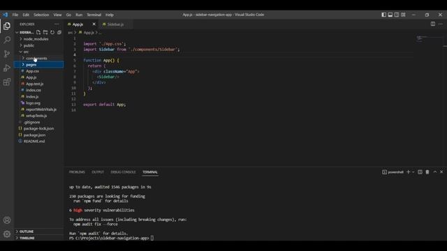 React Collapsible Side Navigation Bar Menu with Routing using React-router-dom. смотреть онлайн