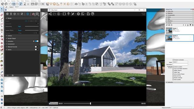 V-Ray for SketchUp tutorial — Creating and exporting animations смотреть онлайн