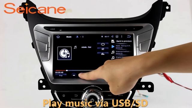 Aftermarket stereo autoradio audio system for 2014 Hyundai Elantra with 1080P 3G WIFI смотреть онлайн