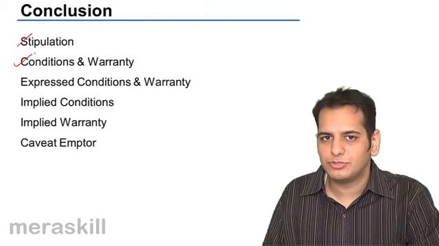 Summary of Conditions & Warranties | Conditions and Warranties | CA CPT | CS & CMA Foundation | BCo смотреть онлайн