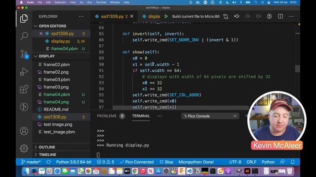 Raspberry Pi Pico & SSD1306 Display with MicroPython смотреть онлайн