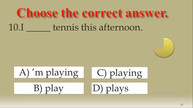 Present Continuous & Possessive pronouns:Test#29: English Grammar Practice. смотреть онлайн