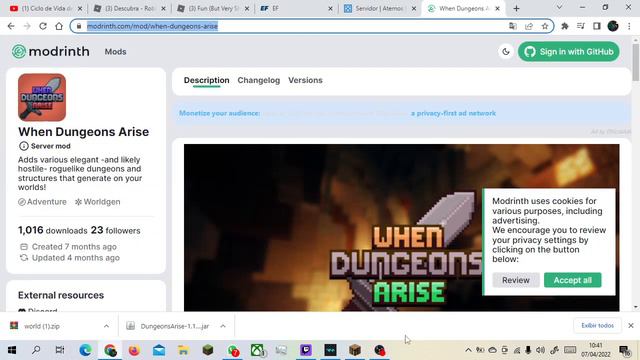 mostrando mod when-dungeons-arrise (link da desc) смотреть онлайн