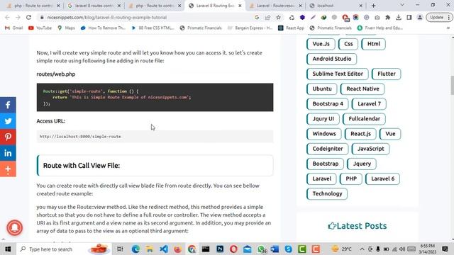 What is a Controller in Laravel and How to Create it | How to pass a view through Controller #2 смотреть онлайн