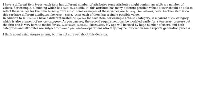 Databases: Should I use MongoDB or a relational database management system for this scenario? смотреть онлайн