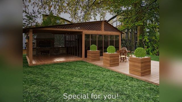 Беседки с зоной барбекю, мангалом и печью. 60 идей для сада смотреть онлайн