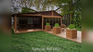 Беседки с зоной барбекю, мангалом и печью. 60 идей для сада