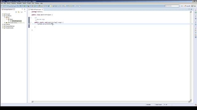 Java Tutorial 3: First Code (System.out.println) смотреть онлайн