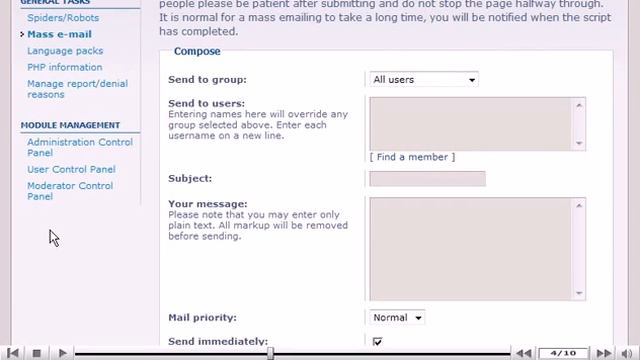 How to send a mass email to users in phpBB - phpBB Tutorials смотреть онлайн