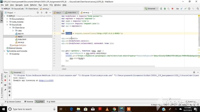 Client Server Implementation in Java Script смотреть онлайн