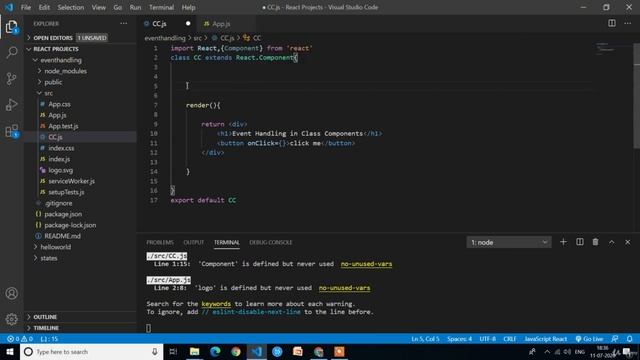 Learn React Hooks and Firebase with Hands On Projects (2 Event Handling in functional components) смотреть онлайн