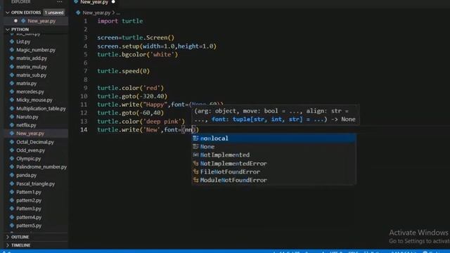 Wish Happy New Year 2023 | Full Python Code смотреть онлайн
