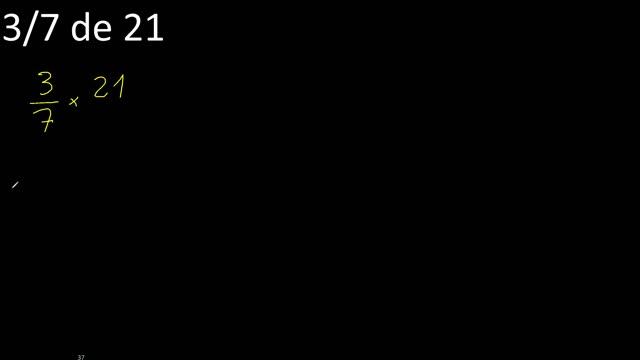3/7 de 21, fraccion de un numero entero смотреть онлайн