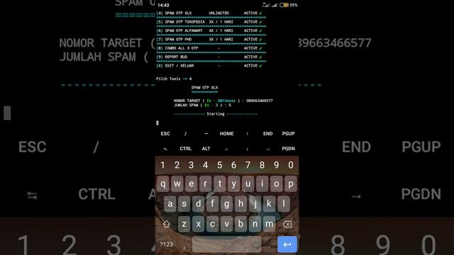 Spam SMS ala TERMUX смотреть онлайн