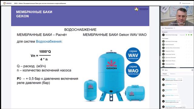 Gekon. Расширительные баки для систем отопления и водоснабжения. смотреть онлайн