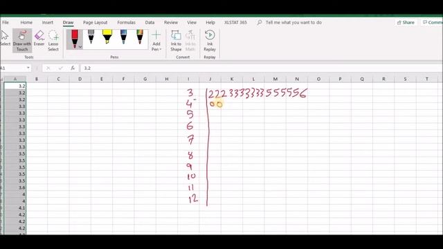 Stem and Leaf Plot Using Excel Decimals смотреть онлайн