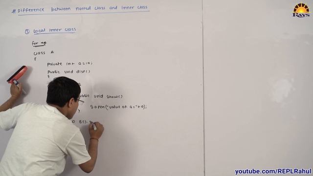 Inner class - Local inner class in java || nested class || Rahul Sir смотреть онлайн