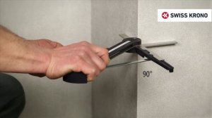 Установка плинтуса МДФ на клипсы Kronopol