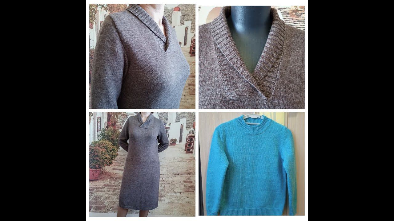 Платье на каждый день и детская кофточка связанные платингом на вязальной машине. Готовая работа. смотреть онлайн