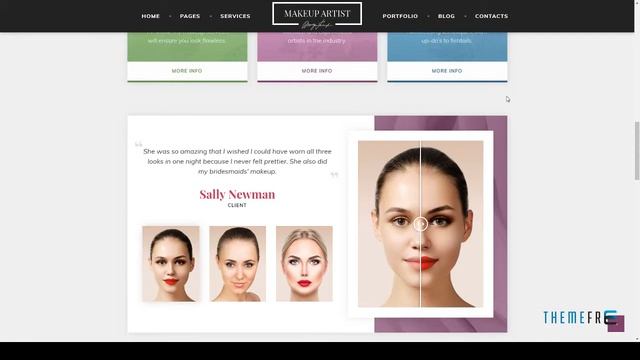 MakeUp Artist Pro - MakeUp Artist, Beauty and Hair Stylist WordPress смотреть онлайн