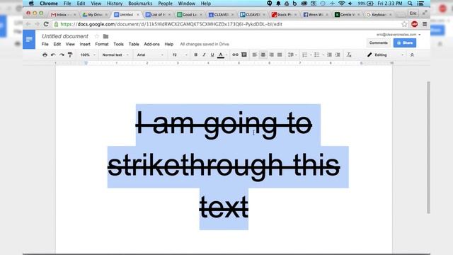 How to Strikethrough Google Docs смотреть онлайн
