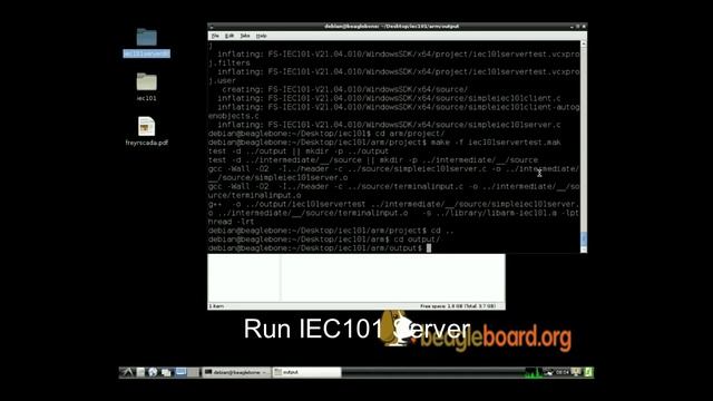 IEC 60870-5-101 Protocol RTU IED Server in Beaglebone Arm (Debian Linux) смотреть онлайн