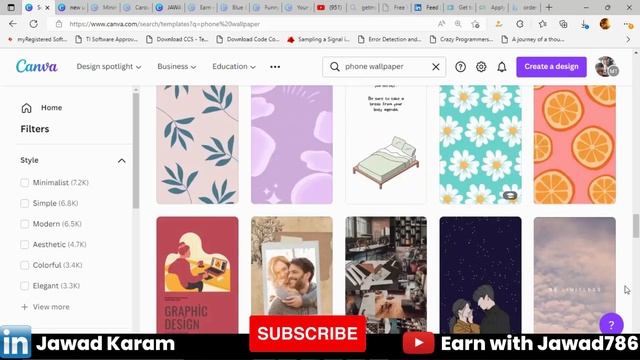 How to design phone wallpaper in canva? | Urdu | Earn with Jawad786 смотреть онлайн