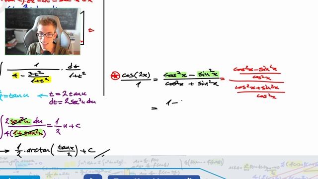 Calculus-1 : Tanx ve Tan(x/2) Dönüşümü Yardımıyla İntegral Alma -11 смотреть онлайн