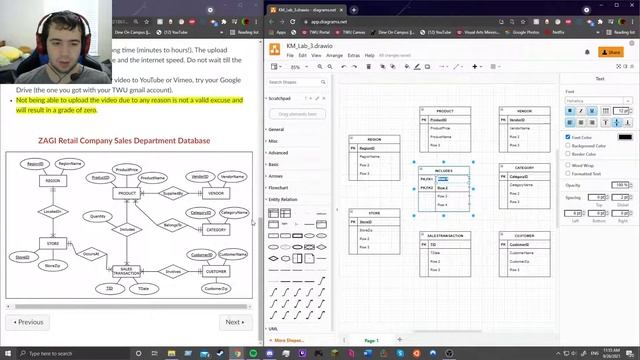 Lab 3: Converting ER diagram into relational schema смотреть онлайн