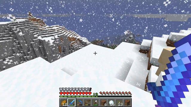 Minecraft 1.15 - Путешествие в снежных горах. Нашли пчелу и улей! Приручили волков! смотреть онлайн