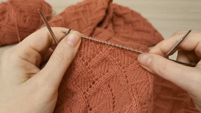 Ажурный узор для джемпера с круглой кокеткой смотреть онлайн