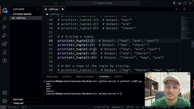 Learn Python in Hindi | 07 | Tuples and its methods | #python #tuple смотреть онлайн