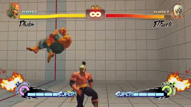 Super Street Fighter 4 Arcade Edition Dhalsim VS. El Fuerte смотреть онлайн
