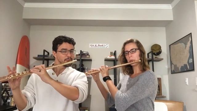Brahms Hungarian Dance 5 Flute Duet смотреть онлайн