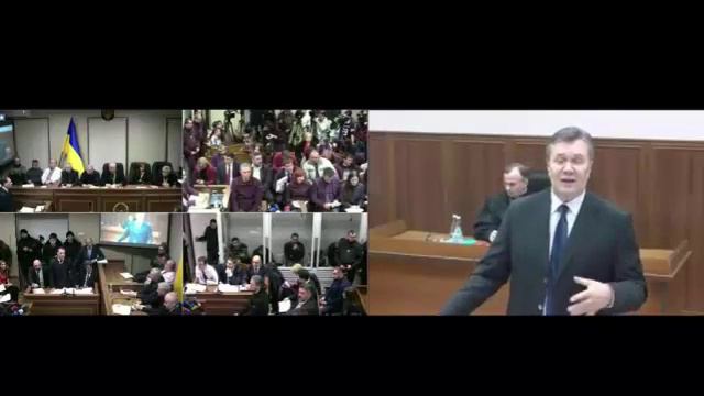 19/21 Допрос Януковича после перерыва частями По 15 минут Часть 7 после перерыва смотреть онлайн