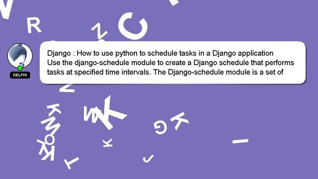 Django : How to use python to schedule tasks in a Django application смотреть онлайн