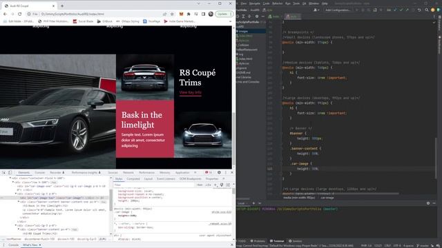 CSS, HMTL, Bootstrap Practice | One Page Website Time-Lapse | NicePage Audi R8 смотреть онлайн