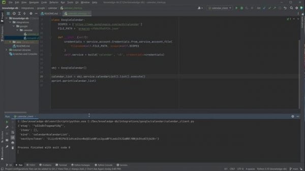 Python + Google Calendar API  + Service Account